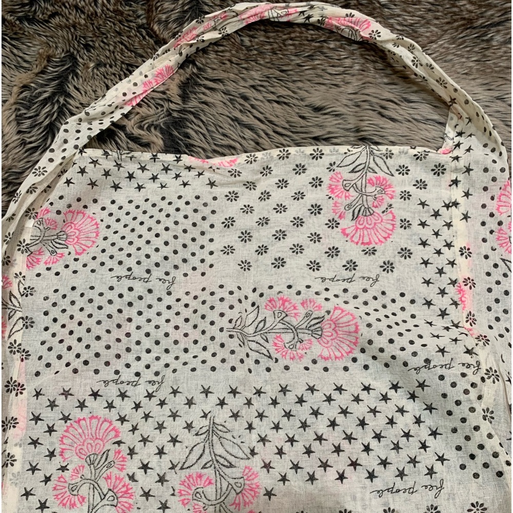 Free People Gauze Shoulder Shopping
Bag Large Flowers Polka Dots Stars
Tote